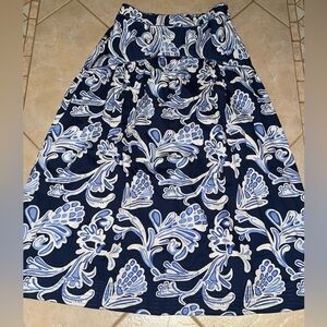 Elizabeth James Revolve Women’s Maxi Prairie Cotton Paisley Floral Skirt Large